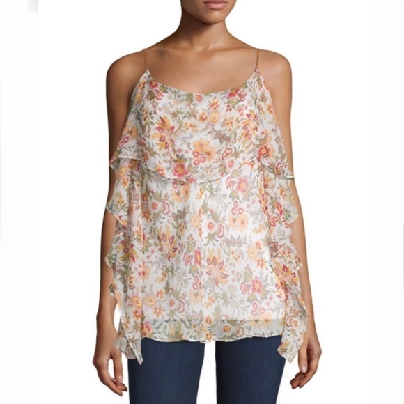 BAILEY 44 TALK TO ME Floral Print Silk Blouse - Picture 1 of 8
